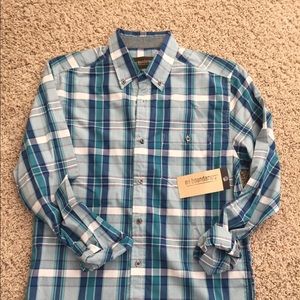 Men’s Lightweight Plaid Button Down Shirt